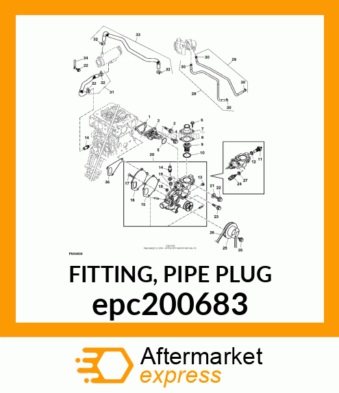 FITTING, PIPE PLUG epc200683