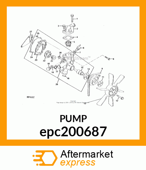 PUMP ASSY, WATER epc200687