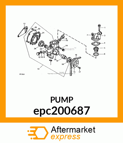 PUMP ASSY, WATER epc200687