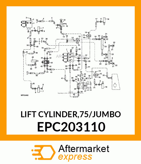 LIFT CYLINDER,75/JUMBO EPC203110