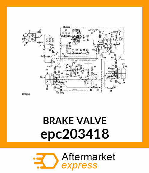 BRAKE VALVE epc203418