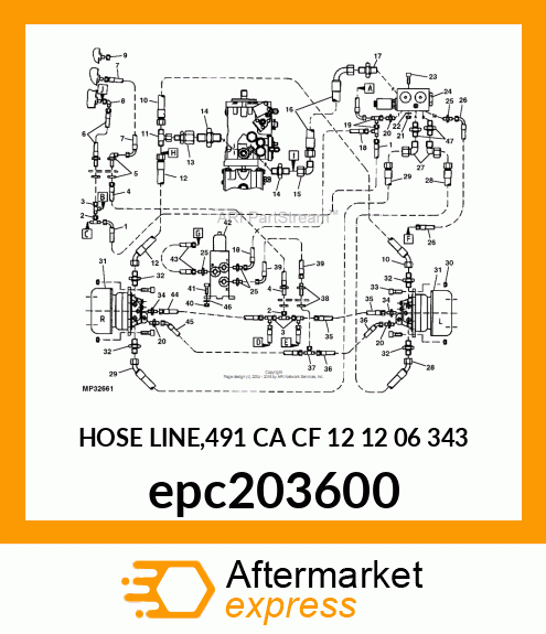 HOSE LINE,491 CA CF 12 12 06 343 epc203600