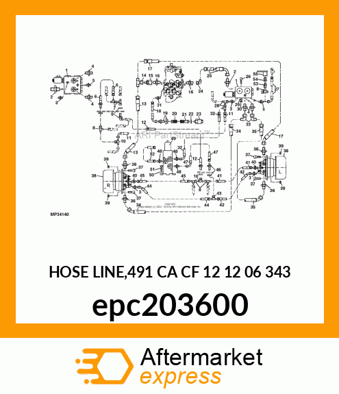 HOSE LINE,491 CA CF 12 12 06 343 epc203600