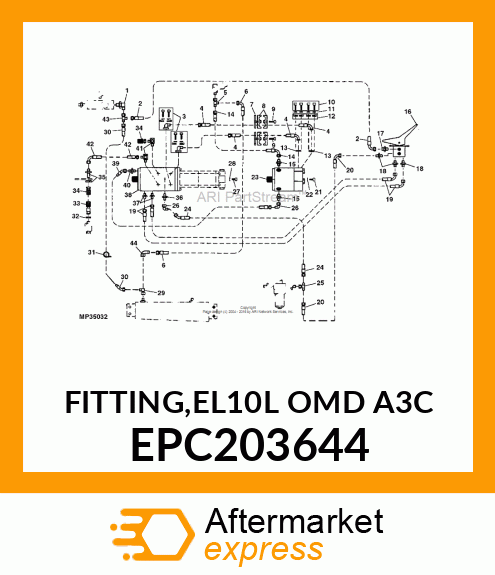 FITTING,EL10L OMD A3C EPC203644