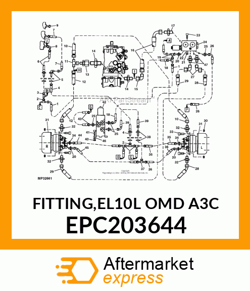FITTING,EL10L OMD A3C EPC203644