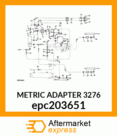 METRIC ADAPTER 3276 epc203651