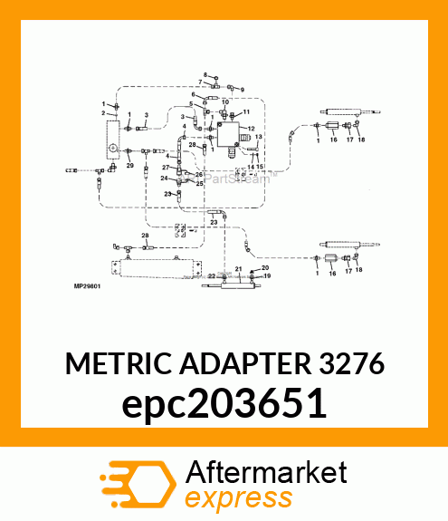 METRIC ADAPTER 3276 epc203651