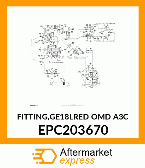 FITTING,GE18LRED OMD A3C EPC203670