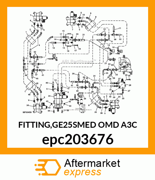 FITTING,GE25SMED OMD A3C epc203676