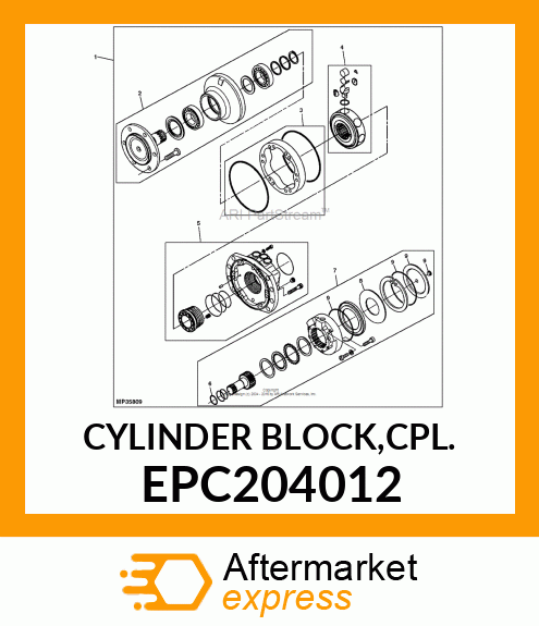 CYLINDER BLOCK,CPL. EPC204012
