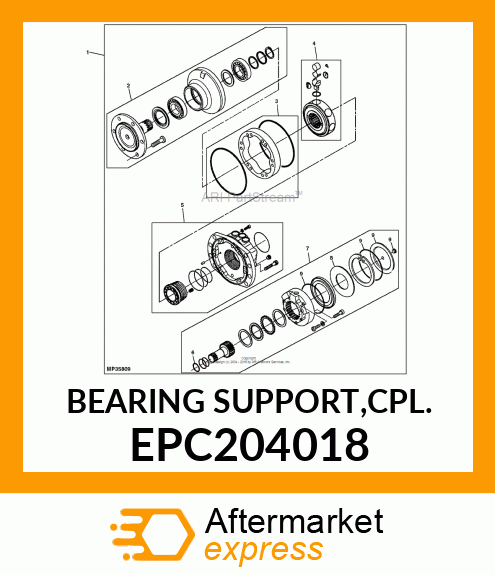 BEARING SUPPORT,CPL. EPC204018