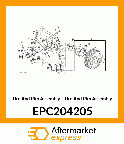 Tire And Rim Assembly - Tire And Rim Assembly EPC204205