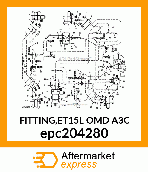 FITTING,ET15L OMD A3C epc204280