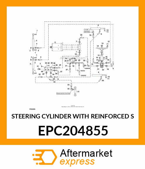 STEERING CYLINDER WITH REINFORCED S EPC204855
