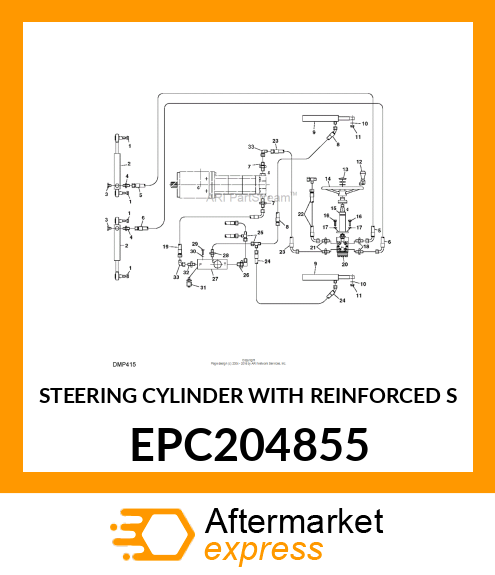 STEERING CYLINDER WITH REINFORCED S EPC204855