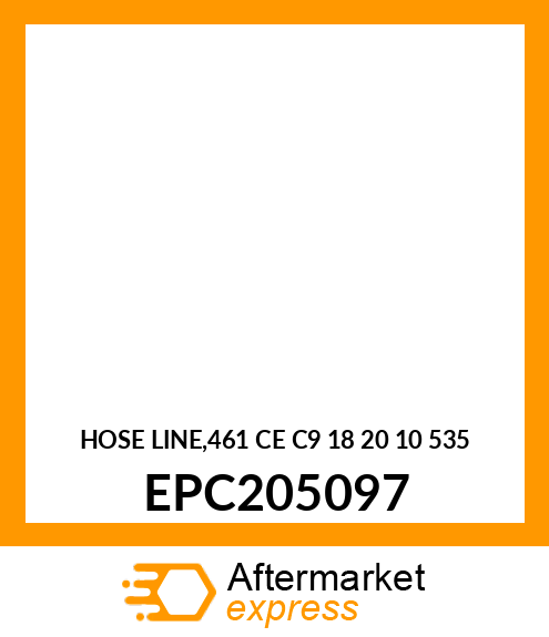 HOSE LINE,461 CE C9 18 20 10 535 EPC205097