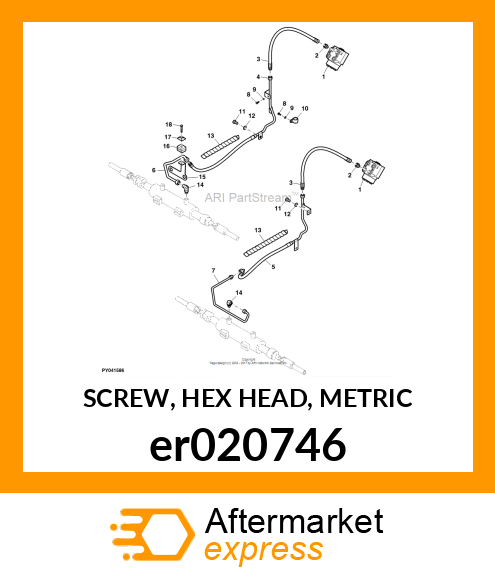 SCREW, HEX HEAD, METRIC er020746