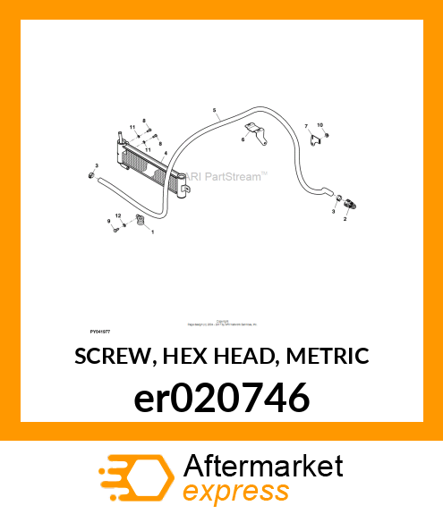 SCREW, HEX HEAD, METRIC er020746