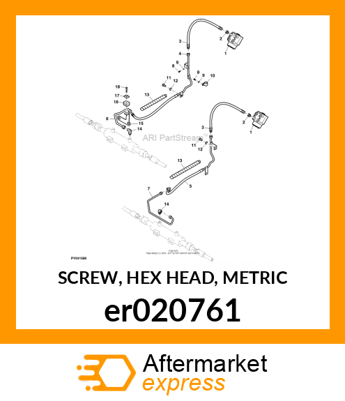 SCREW, HEX HEAD, METRIC er020761