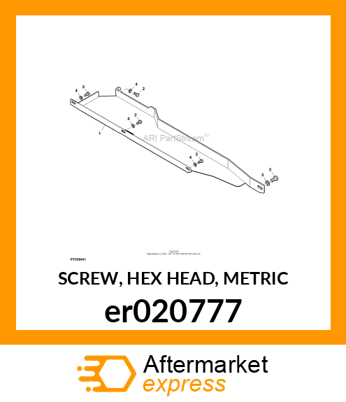 SCREW, HEX HEAD, METRIC er020777