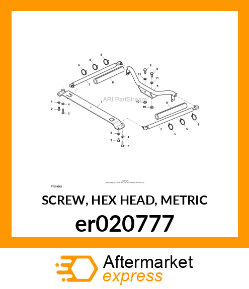 SCREW, HEX HEAD, METRIC er020777