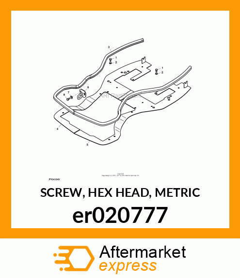 SCREW, HEX HEAD, METRIC er020777