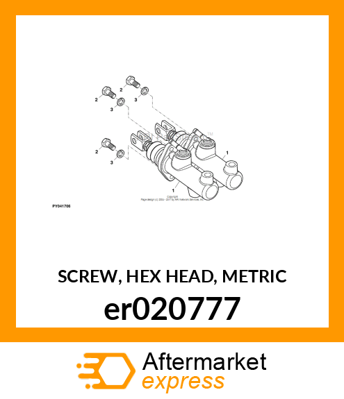 SCREW, HEX HEAD, METRIC er020777