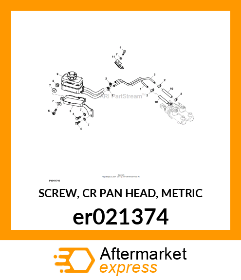 SCREW, CR PAN HEAD, METRIC er021374