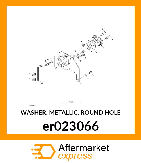 WASHER, METALLIC, ROUND HOLE er023066