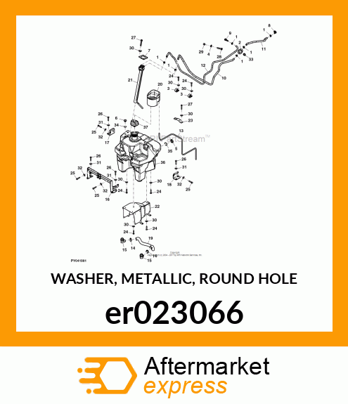 WASHER, METALLIC, ROUND HOLE er023066