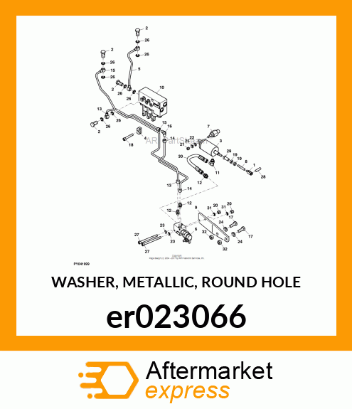 WASHER, METALLIC, ROUND HOLE er023066