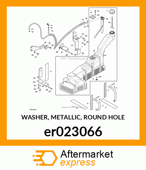 WASHER, METALLIC, ROUND HOLE er023066