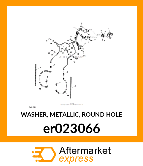 WASHER, METALLIC, ROUND HOLE er023066