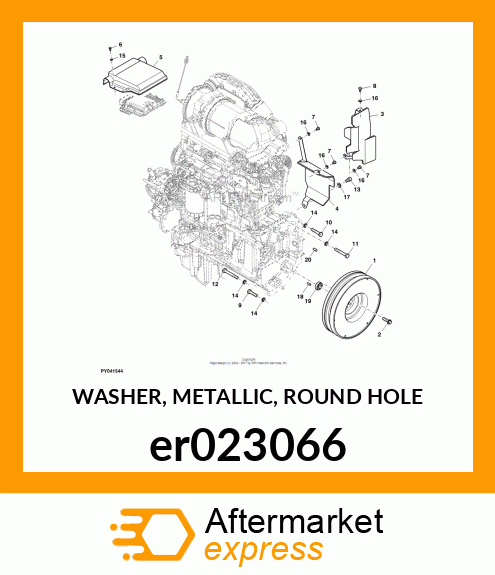 WASHER, METALLIC, ROUND HOLE er023066