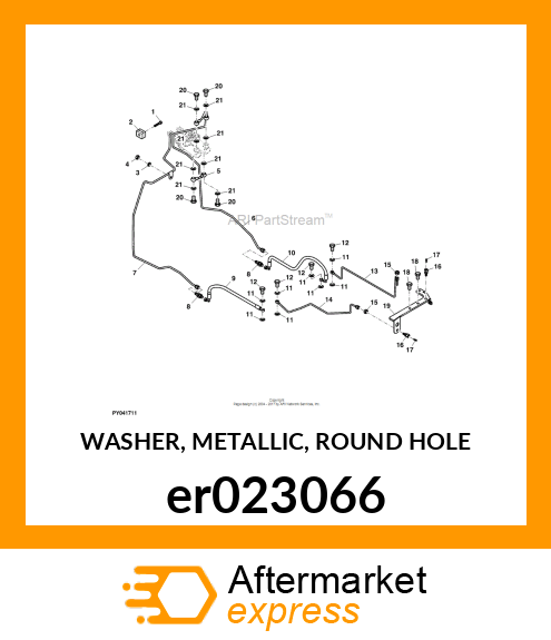 WASHER, METALLIC, ROUND HOLE er023066