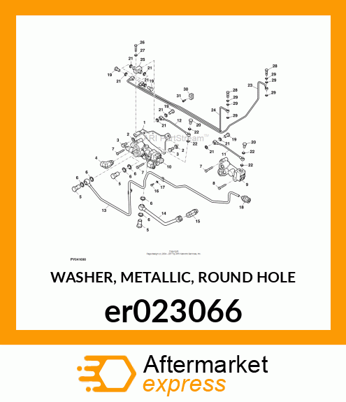 WASHER, METALLIC, ROUND HOLE er023066