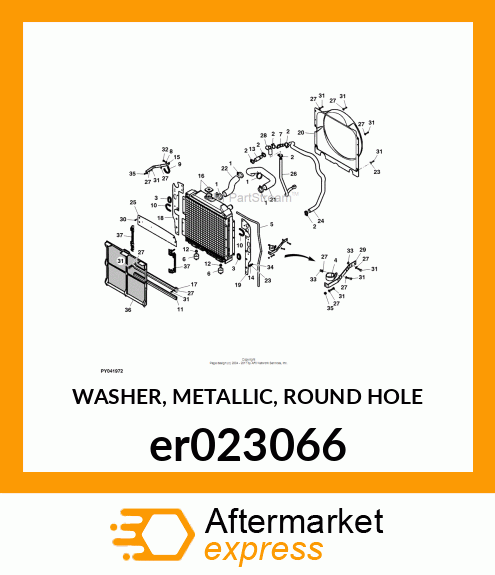 WASHER, METALLIC, ROUND HOLE er023066