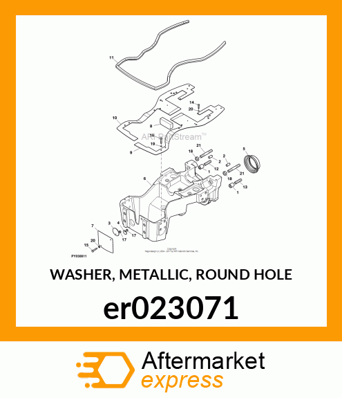 WASHER, METALLIC, ROUND HOLE er023071