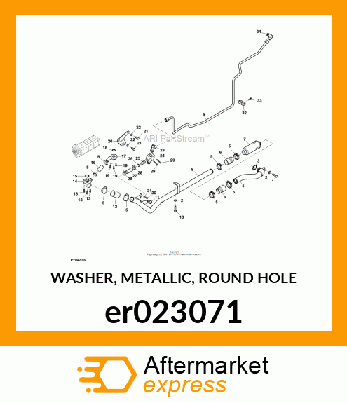 WASHER, METALLIC, ROUND HOLE er023071