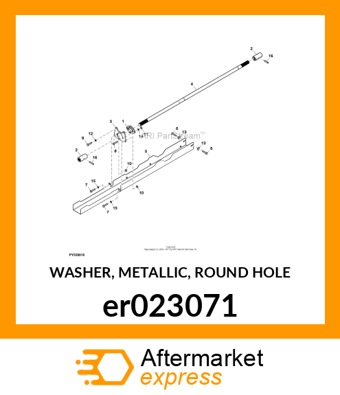 WASHER, METALLIC, ROUND HOLE er023071