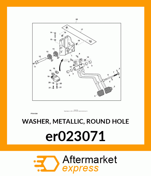 WASHER, METALLIC, ROUND HOLE er023071