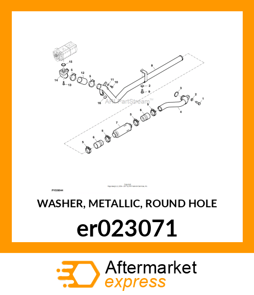 WASHER, METALLIC, ROUND HOLE er023071