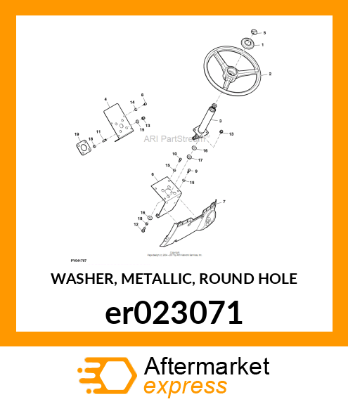 WASHER, METALLIC, ROUND HOLE er023071