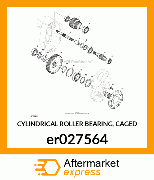 CYLINDRICAL ROLLER BEARING, CAGED er027564