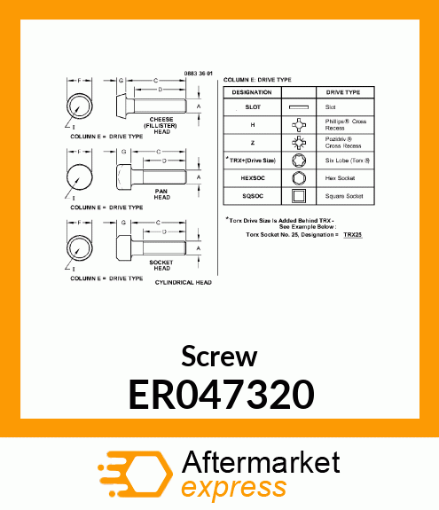 Screw ER047320