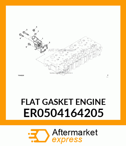 FLAT GASKET ENGINE ER0504164205