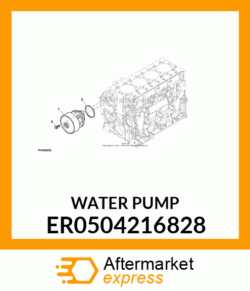 WATER PUMP ER0504216828