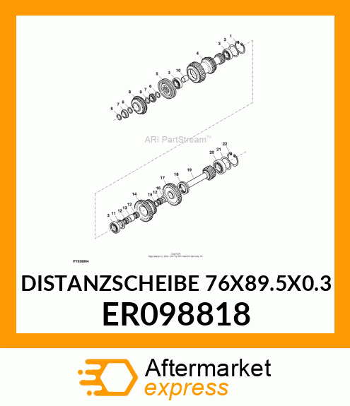 DISTANZSCHEIBE 76X89.5X0.3 ER098818