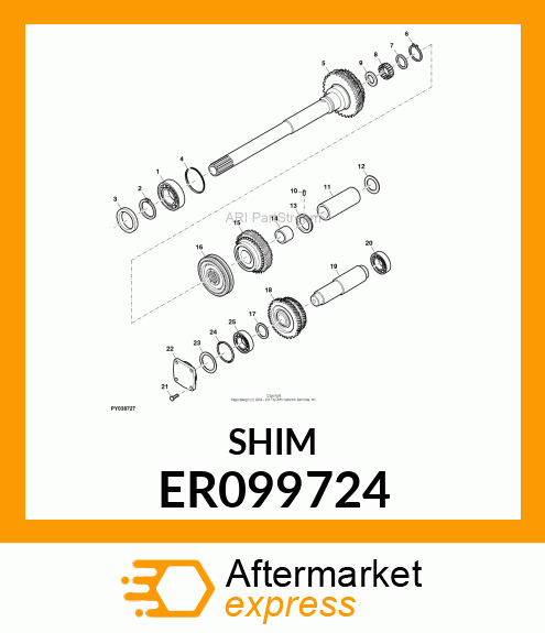 DISTANZSCHEIBE 60.5X71X0.5 ER099724