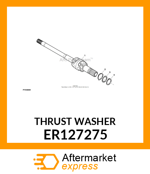 THRUST WASHER ER127275